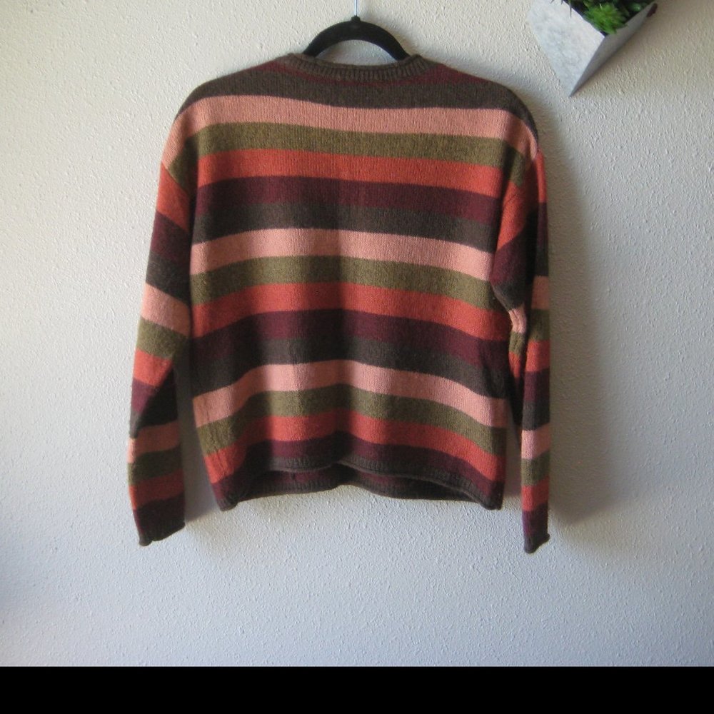 Madewell Chelsea Pocket Pullover Sweater in Multi-Stripe Size S - Picture 7 of 11